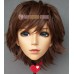 (CHENG)Crossdress Boy/Male Resin Half Head Man Cartoon Character Kigurumi Mask With BJD Eyes Cosplay Anime Role Lolita Doll Mask